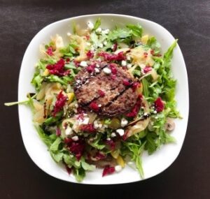 Easiest Burger Salad