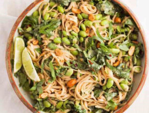 Easy Peanut Noodles with Edamame