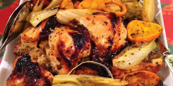 Ottolenghi's Chicken with Clementines & Fennel