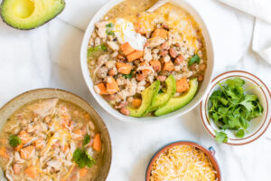 Slow Cooker Green and White Chicken Chili