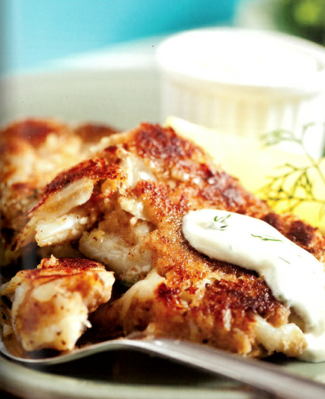 Crab Cakes with Mustard Dill Sauce