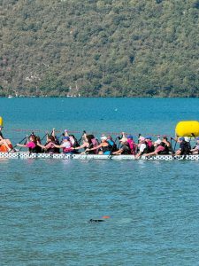 Team Hope for the Breast on the water.