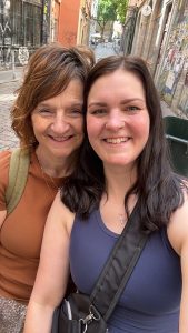 Michelle and Abbey in France.